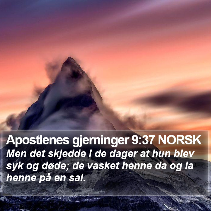 Apostlenes gjerninger 9:37 NORSK Bible Study