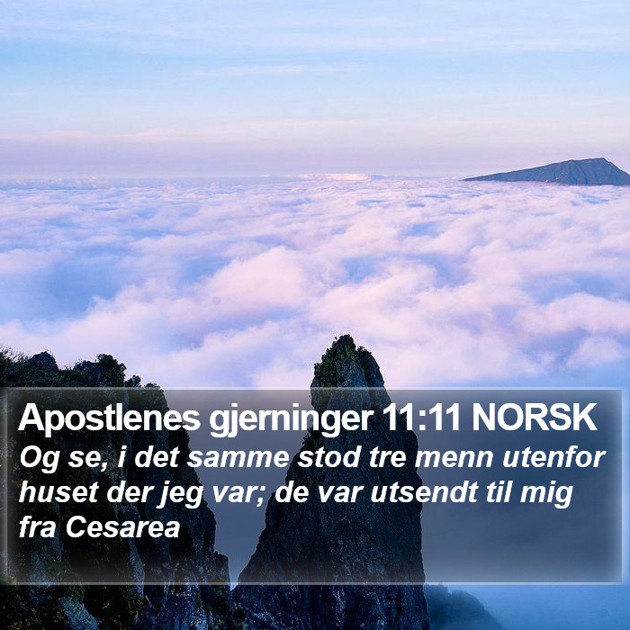 Apostlenes gjerninger 11:11 NORSK Bible Study