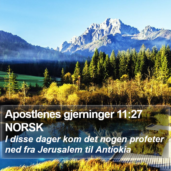 Apostlenes gjerninger 11:27 NORSK Bible Study