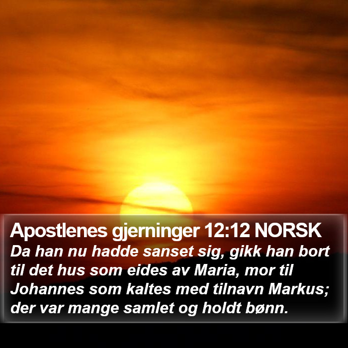 Apostlenes gjerninger 12:12 NORSK Bible Study