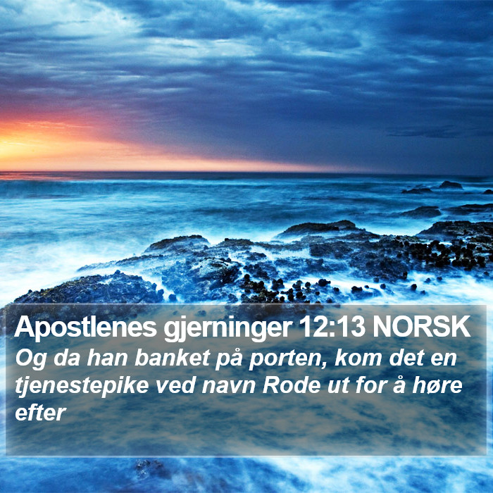 Apostlenes gjerninger 12:13 NORSK Bible Study