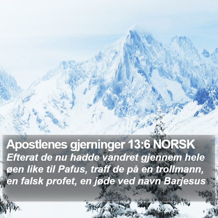 Apostlenes gjerninger 13:6 NORSK Bible Study