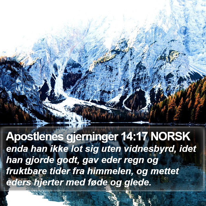 Apostlenes gjerninger 14:17 NORSK Bible Study