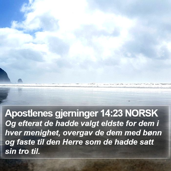 Apostlenes gjerninger 14:23 NORSK Bible Study