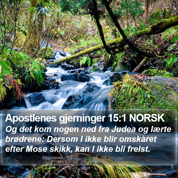 Apostlenes gjerninger 15:1 NORSK Bible Study