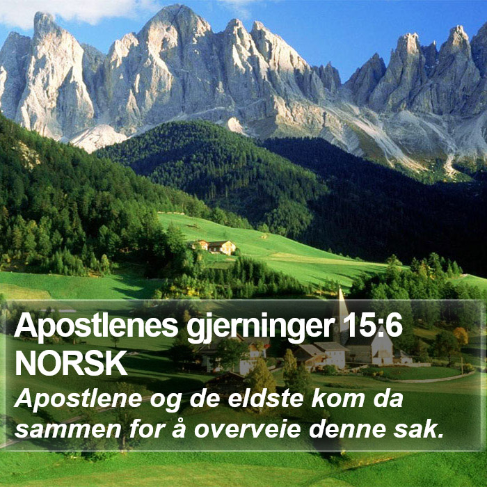 Apostlenes gjerninger 15:6 NORSK Bible Study