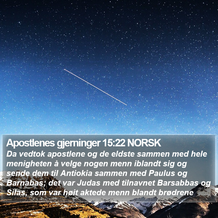 Apostlenes gjerninger 15:22 NORSK Bible Study