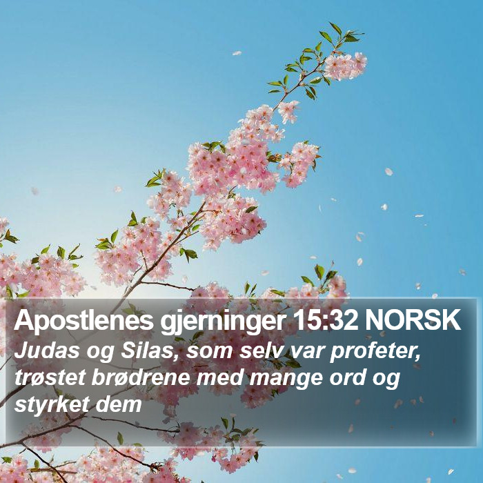 Apostlenes gjerninger 15:32 NORSK Bible Study