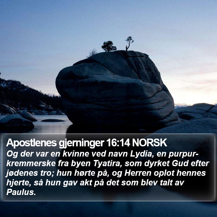 Apostlenes gjerninger 16:14 NORSK Bible Study