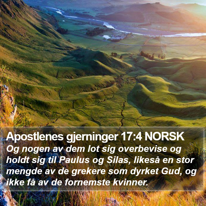 Apostlenes gjerninger 17:4 NORSK Bible Study