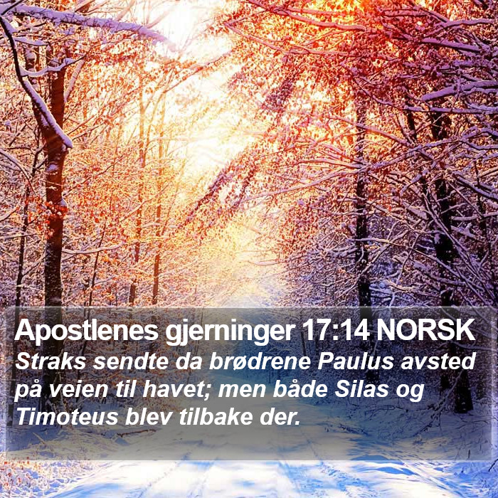 Apostlenes gjerninger 17:14 NORSK Bible Study