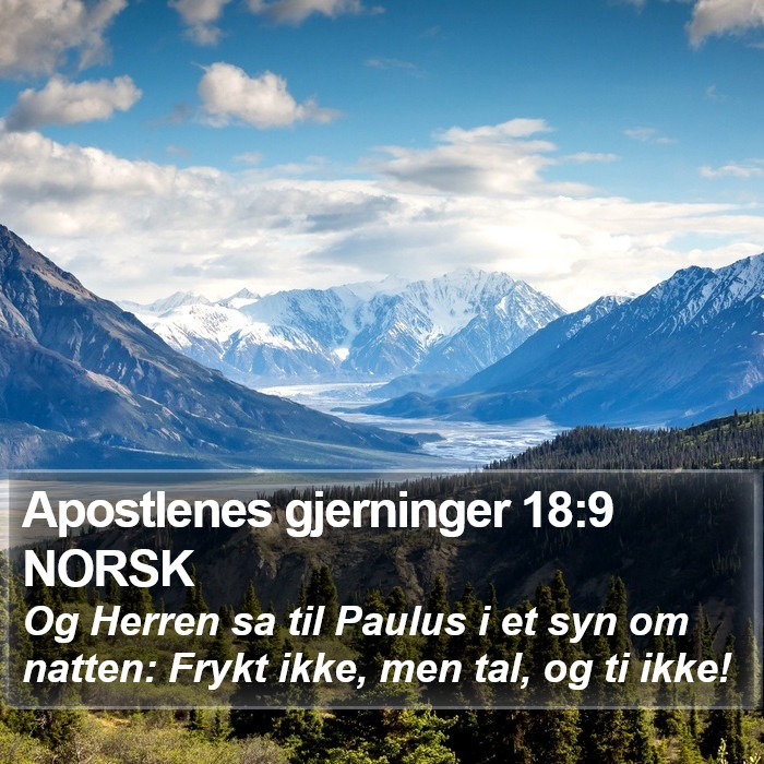 Apostlenes gjerninger 18:9 NORSK Bible Study