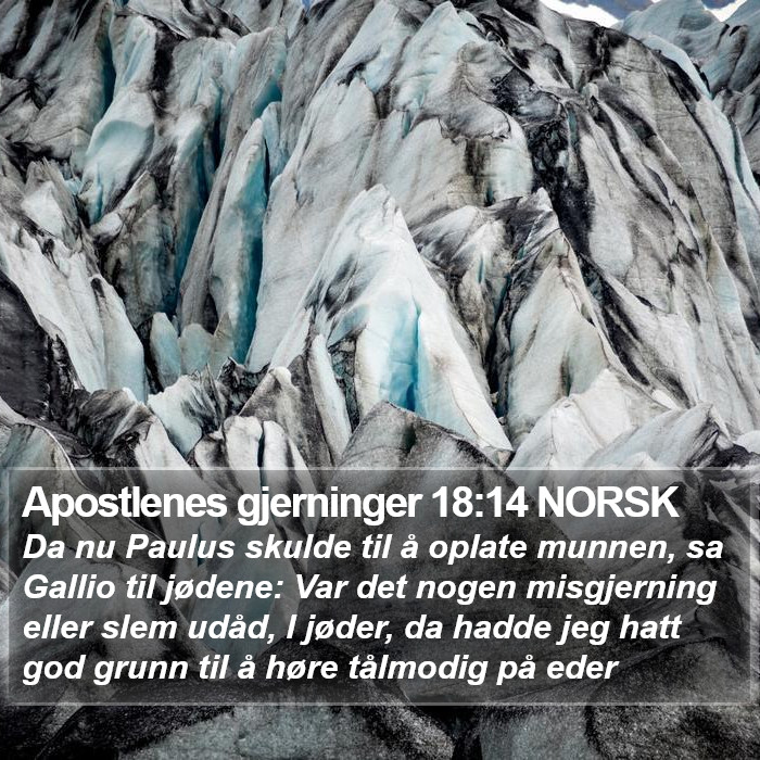 Apostlenes gjerninger 18:14 NORSK Bible Study