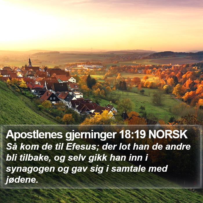 Apostlenes gjerninger 18:19 NORSK Bible Study