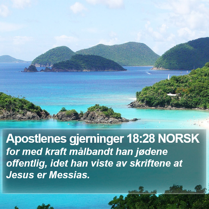 Apostlenes gjerninger 18:28 NORSK Bible Study