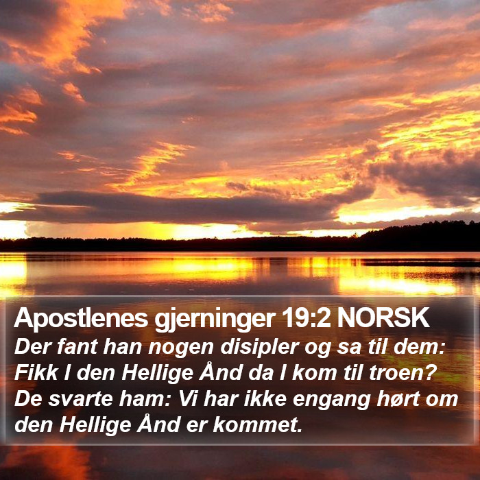 Apostlenes gjerninger 19:2 NORSK Bible Study