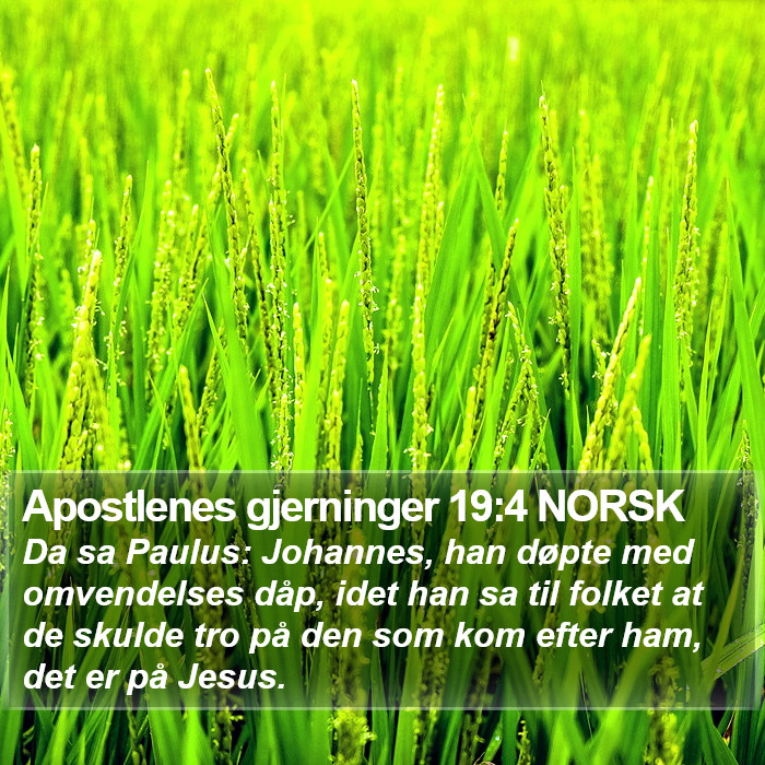 Apostlenes gjerninger 19:4 NORSK Bible Study