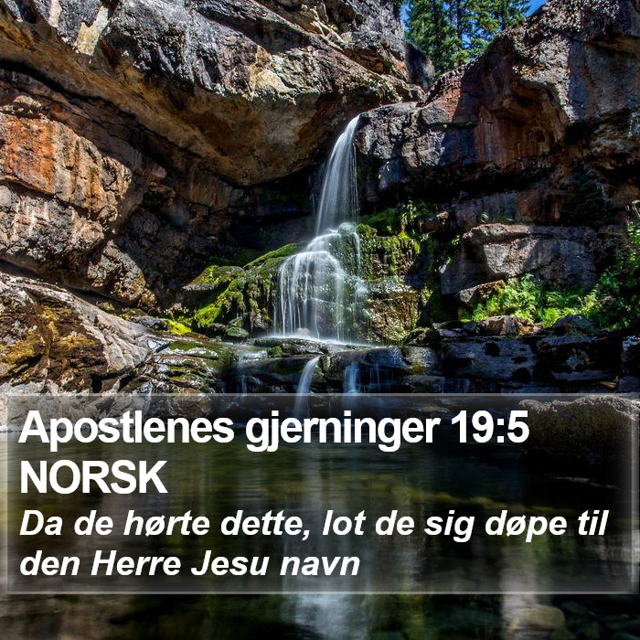 Apostlenes gjerninger 19:5 NORSK Bible Study