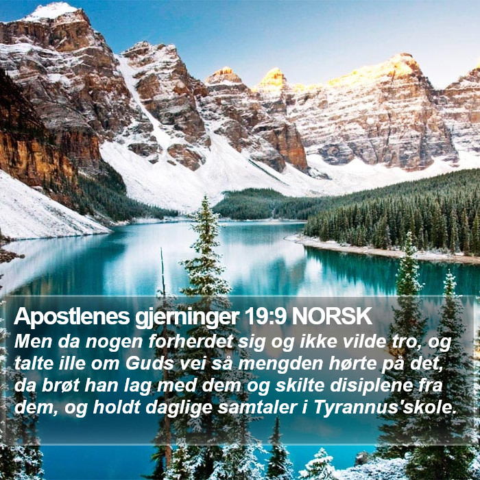 Apostlenes gjerninger 19:9 NORSK Bible Study