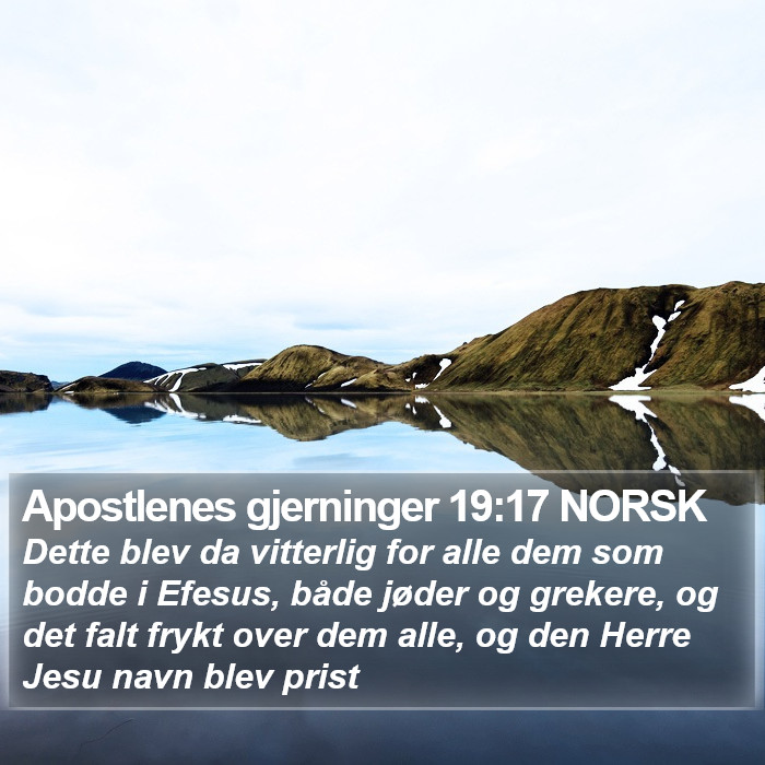 Apostlenes gjerninger 19:17 NORSK Bible Study