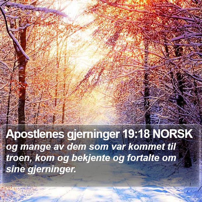 Apostlenes gjerninger 19:18 NORSK Bible Study