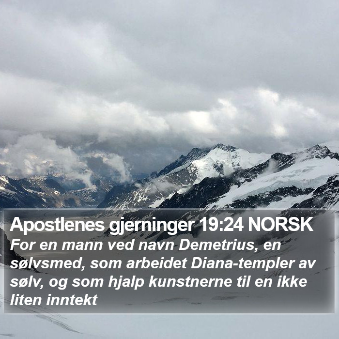 Apostlenes gjerninger 19:24 NORSK Bible Study