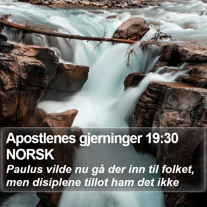 Apostlenes gjerninger 19:30 NORSK Bible Study