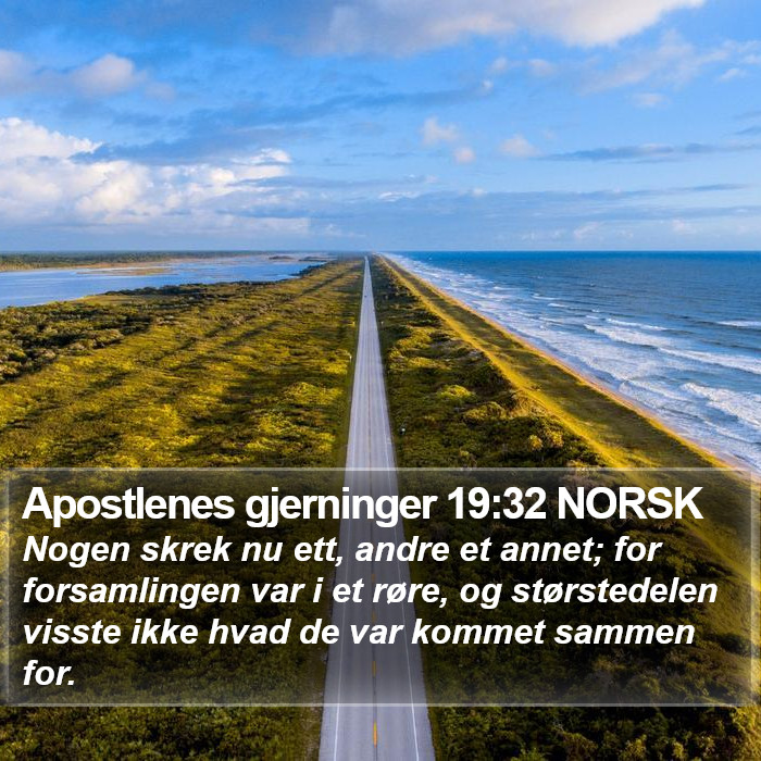 Apostlenes gjerninger 19:32 NORSK Bible Study
