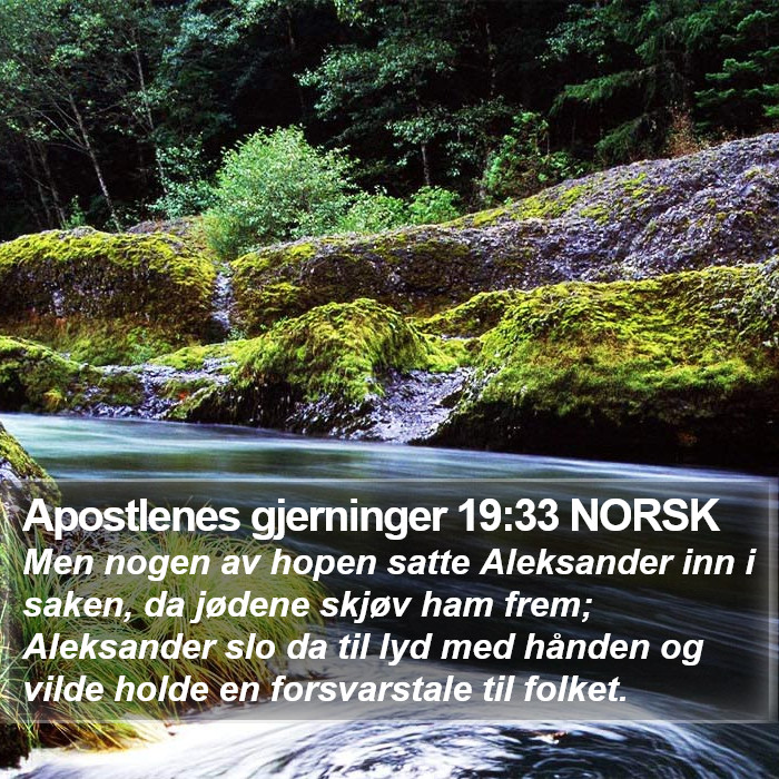 Apostlenes gjerninger 19:33 NORSK Bible Study