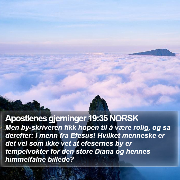 Apostlenes gjerninger 19:35 NORSK Bible Study