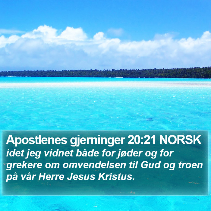 Apostlenes gjerninger 20:21 NORSK Bible Study