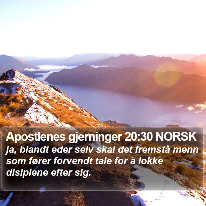 Apostlenes gjerninger 20:30 NORSK Bible Study