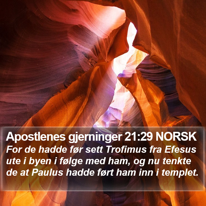 Apostlenes gjerninger 21:29 NORSK Bible Study