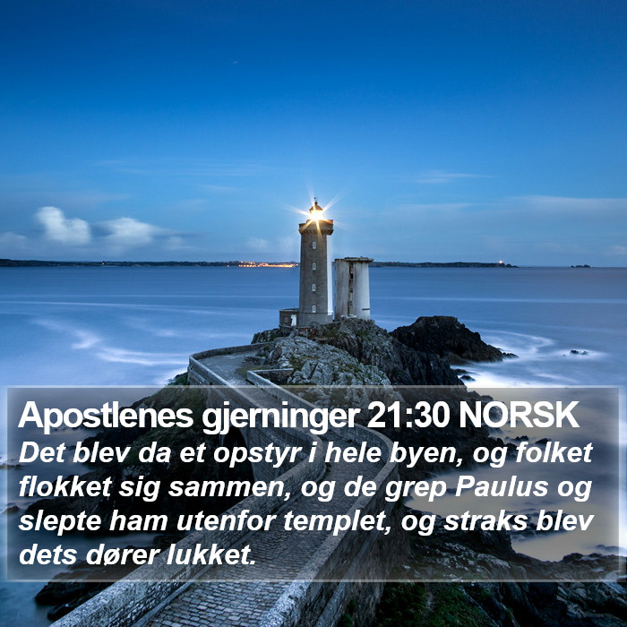 Apostlenes gjerninger 21:30 NORSK Bible Study