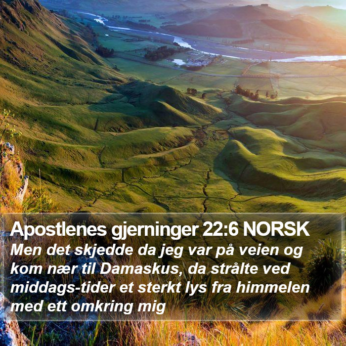 Apostlenes gjerninger 22:6 NORSK Bible Study
