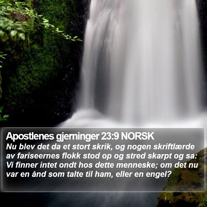 Apostlenes gjerninger 23:9 NORSK Bible Study