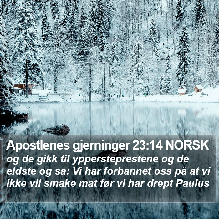 Apostlenes gjerninger 23:14 NORSK Bible Study