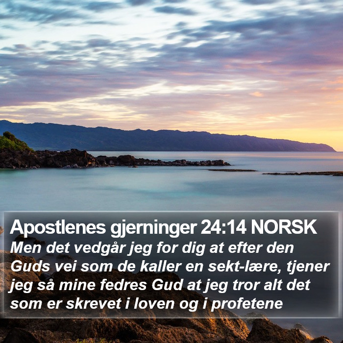 Apostlenes gjerninger 24:14 NORSK Bible Study