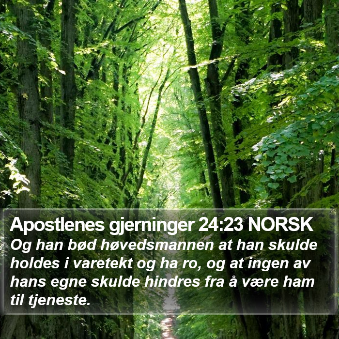 Apostlenes gjerninger 24:23 NORSK Bible Study