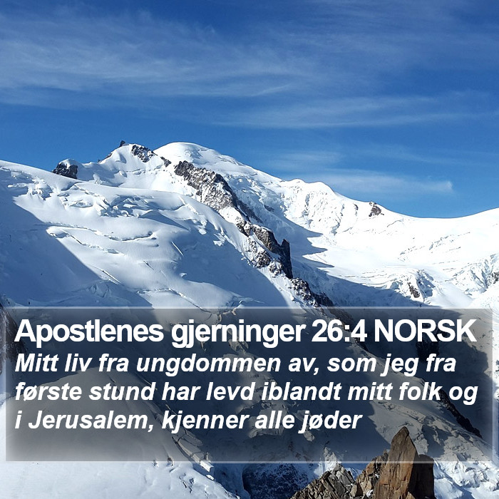 Apostlenes gjerninger 26:4 NORSK Bible Study