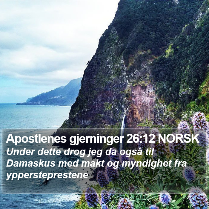 Apostlenes gjerninger 26:12 NORSK Bible Study
