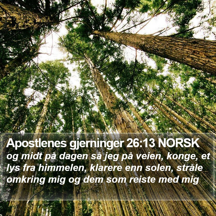Apostlenes gjerninger 26:13 NORSK Bible Study