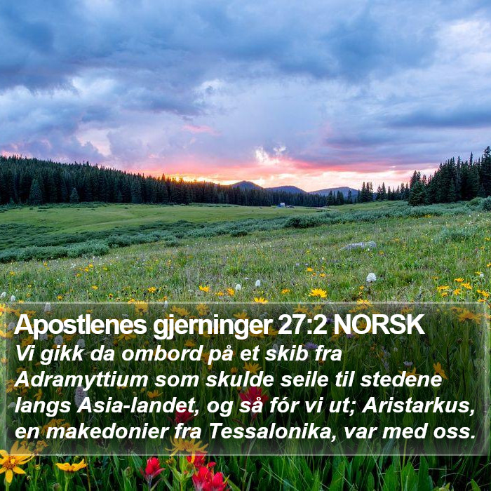 Apostlenes gjerninger 27:2 NORSK Bible Study