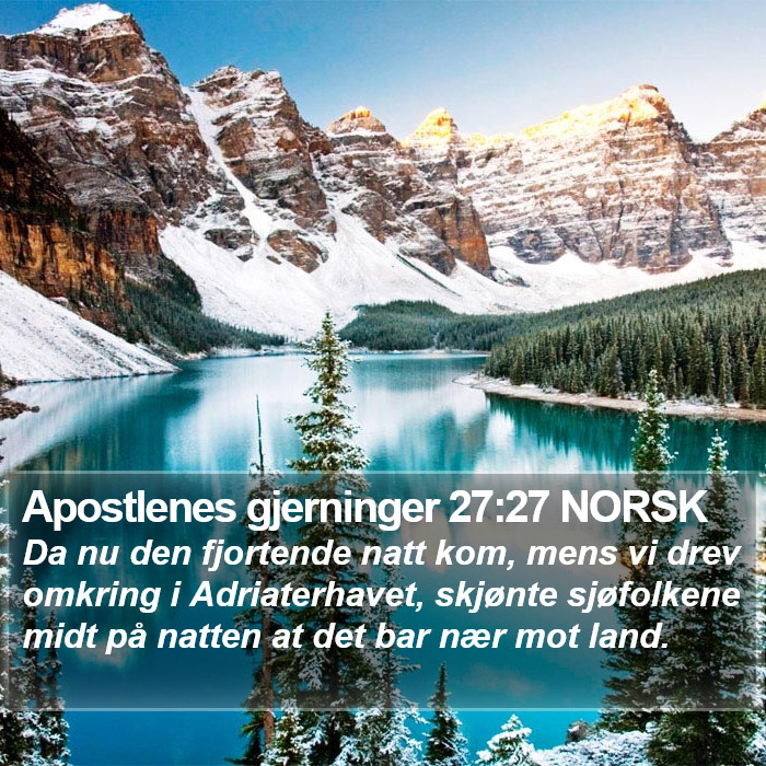 Apostlenes gjerninger 27:27 NORSK Bible Study