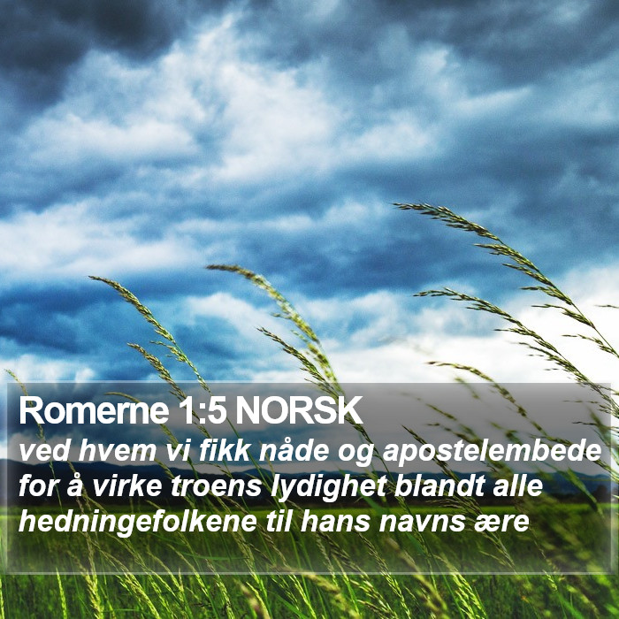 Romerne 1:5 NORSK Bible Study