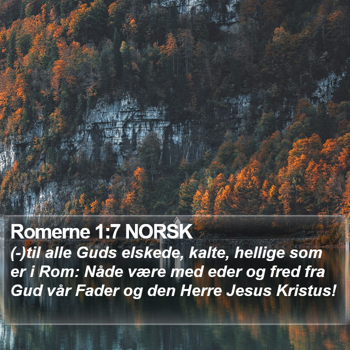 Romerne 1:7 NORSK Bible Study