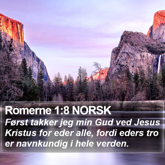 Romerne 1:8 NORSK Bible Study