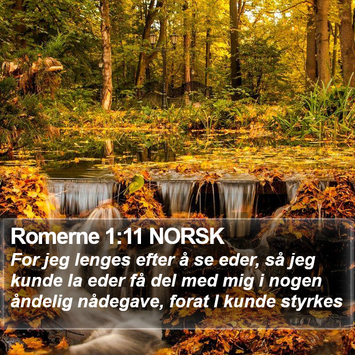 Romerne 1:11 NORSK Bible Study