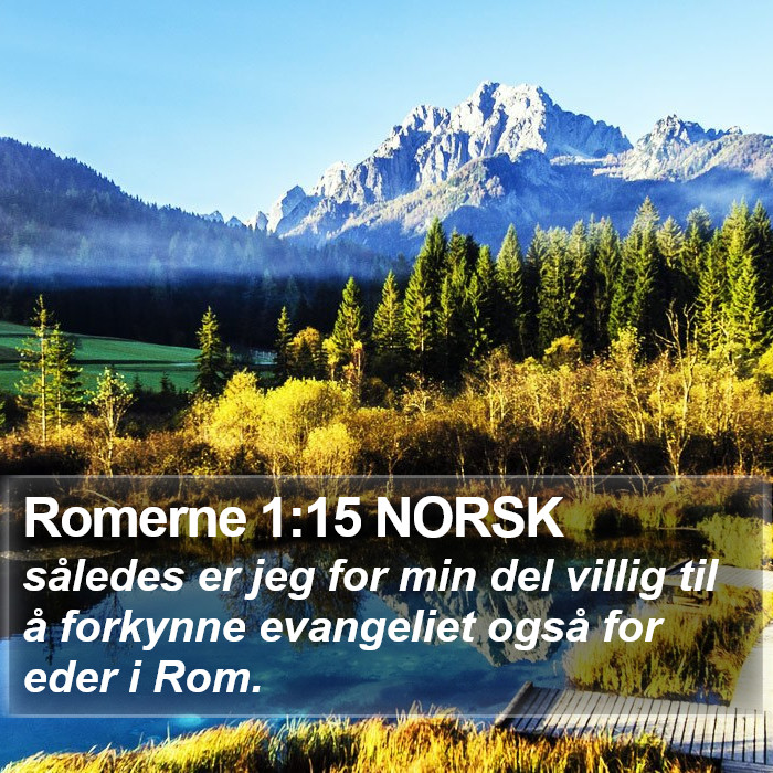 Romerne 1:15 NORSK Bible Study