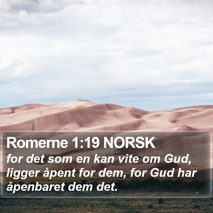 Romerne 1:19 NORSK Bible Study